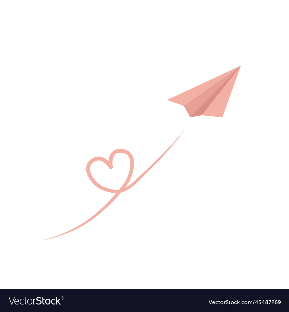 Pink outlet Paper Plane Love Letter