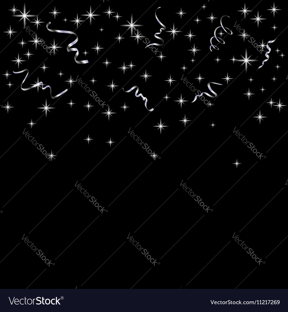 Silver confetti background Royalty Free Vector Image