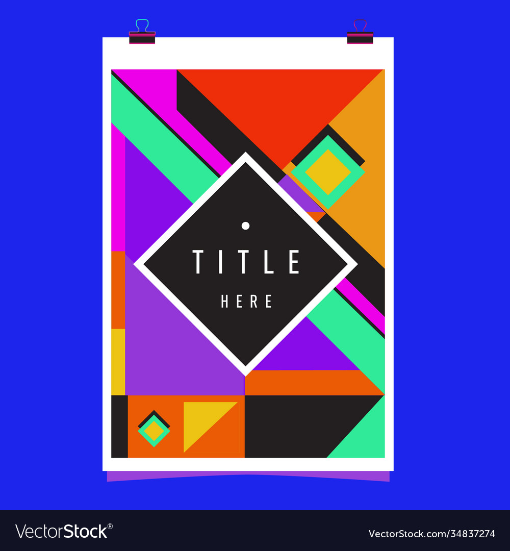 Abstract colorful geometric pattern background Vector Image Abstract colorful geometric pattern background
