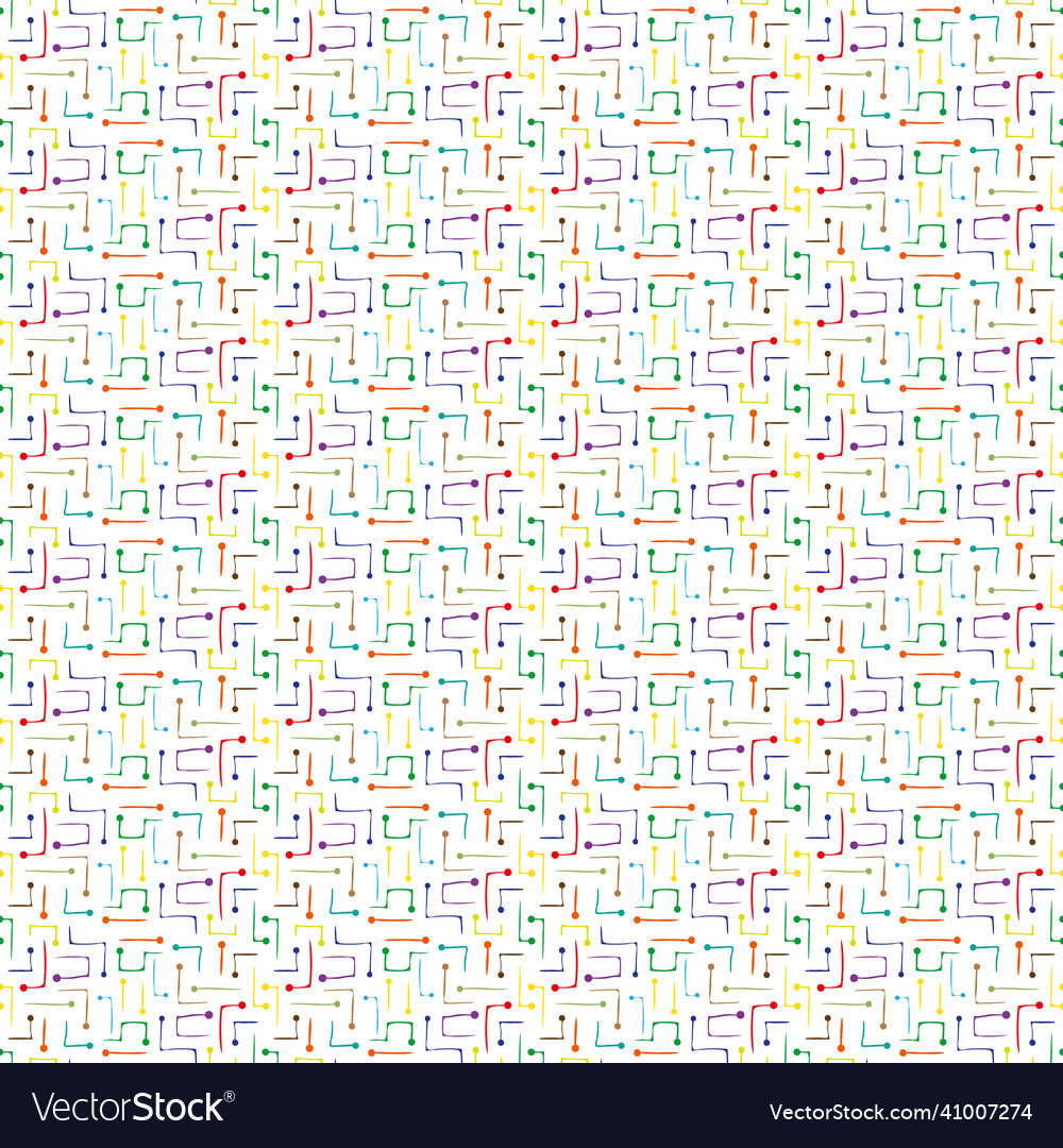 Abstraktes nahtloses Muster von mehrfarbigen Linien vector image Abstraktes nahtloses Muster von mehrfarbigen Linien