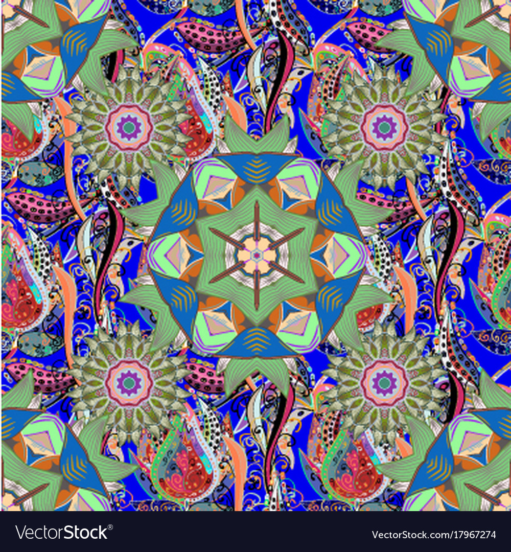 Colour spring theme seamless pattern background