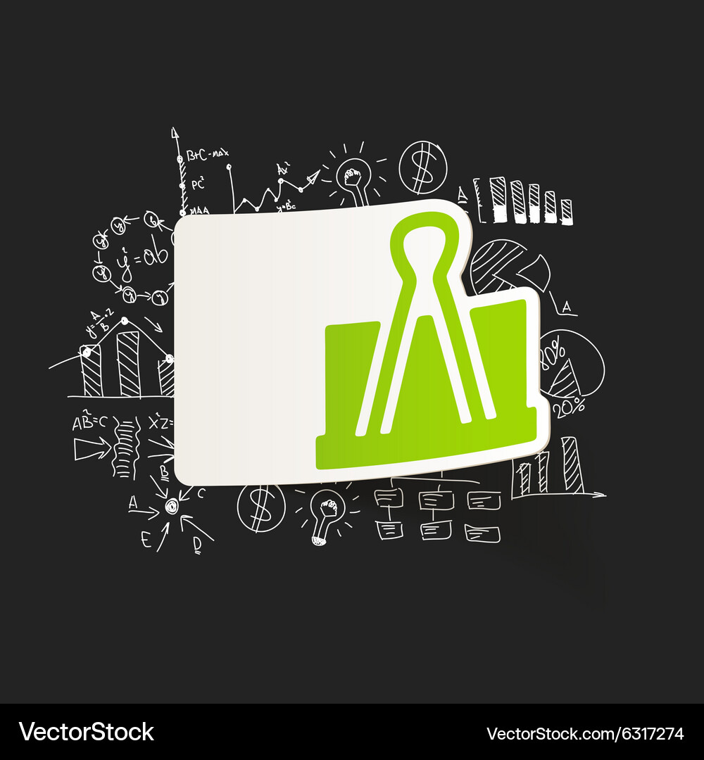 Drawing business formulas clip Royalty Free Vector Image