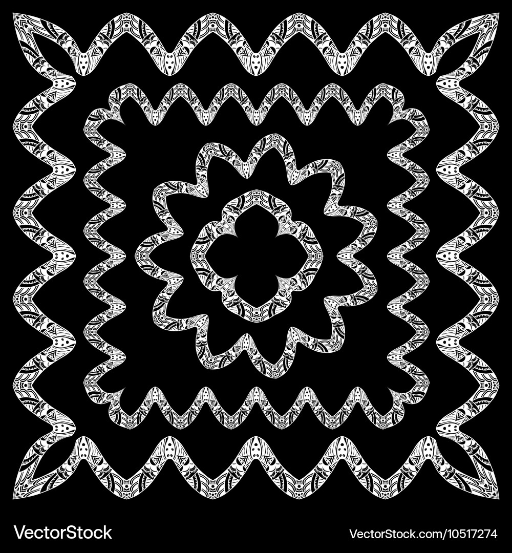Hand drawn doodle frames Royalty Free Vector Image