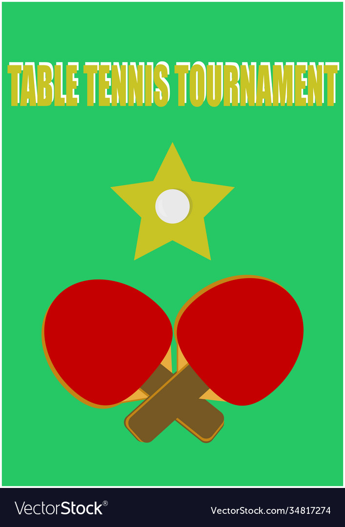 Racket for playing table tennis image vector image Racket for playing table tennis image