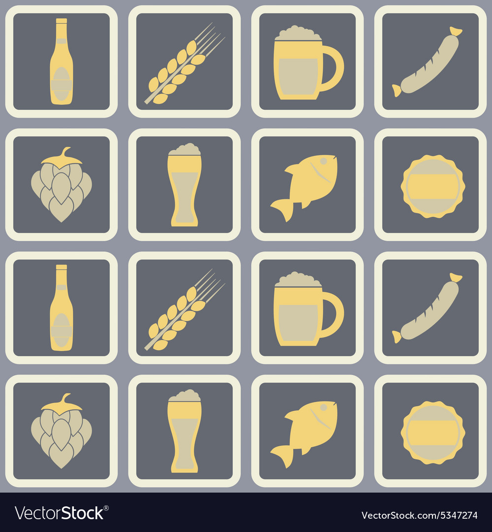 Seamless pattern with consumption of beer