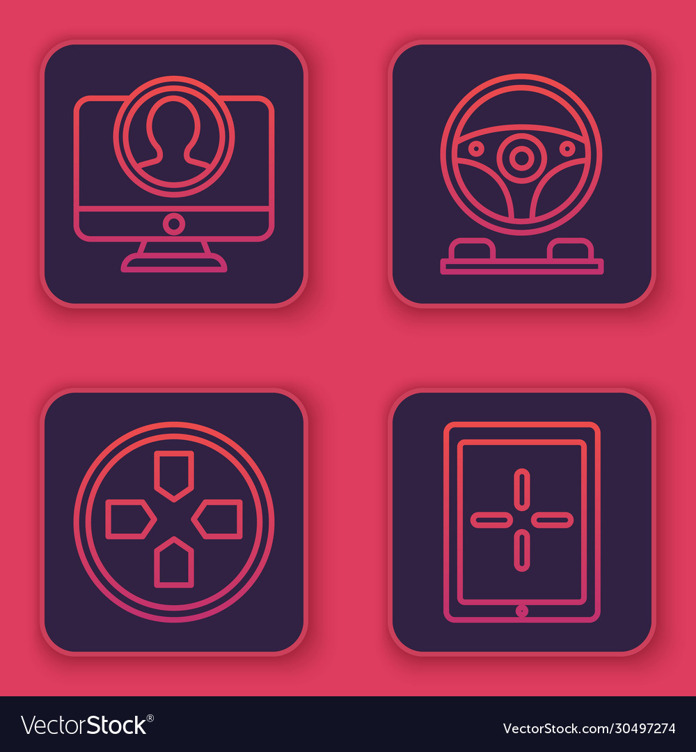 Set line create account screen gamepad racing