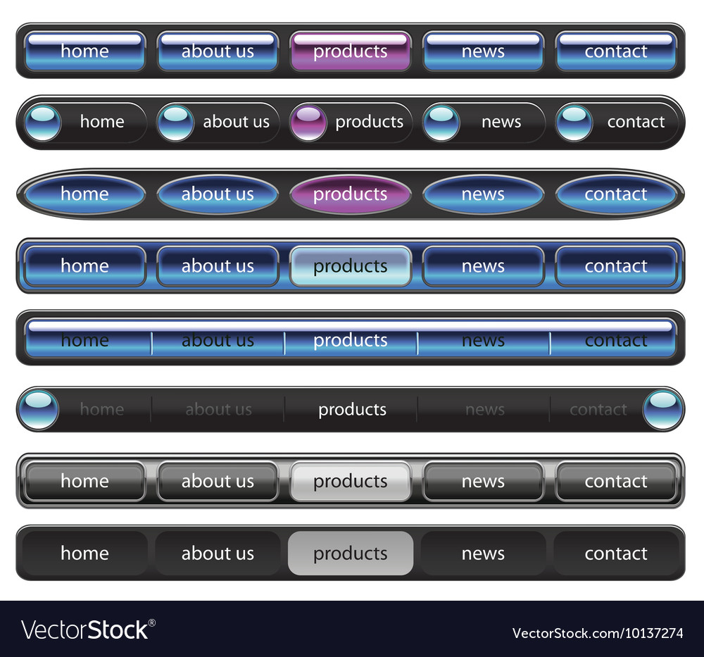 Web navigation templates