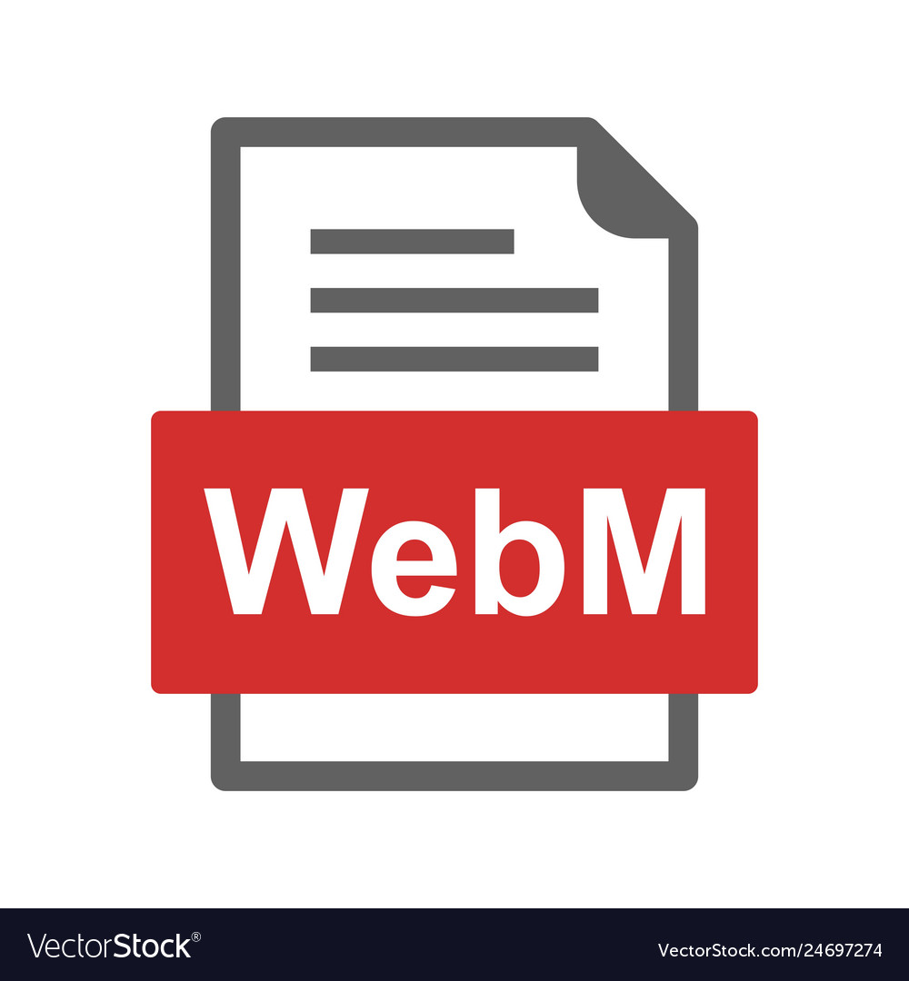 Webm file document icon
