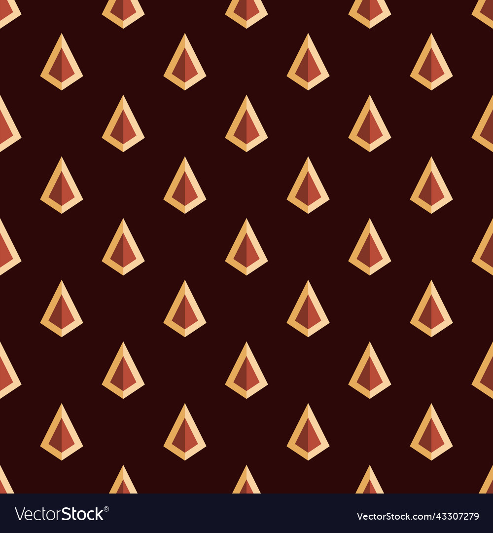 Abstract geometric seamless pattern with arrows