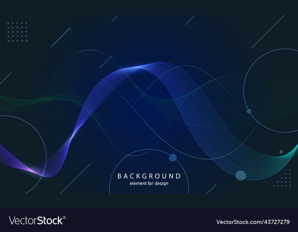 Abstract wave background element for design vector image Abstract wave background element for design