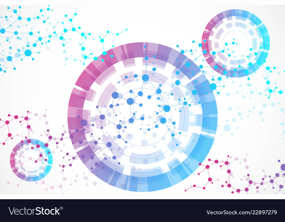 Big data visualization background modern vector image Big data visualization background modern