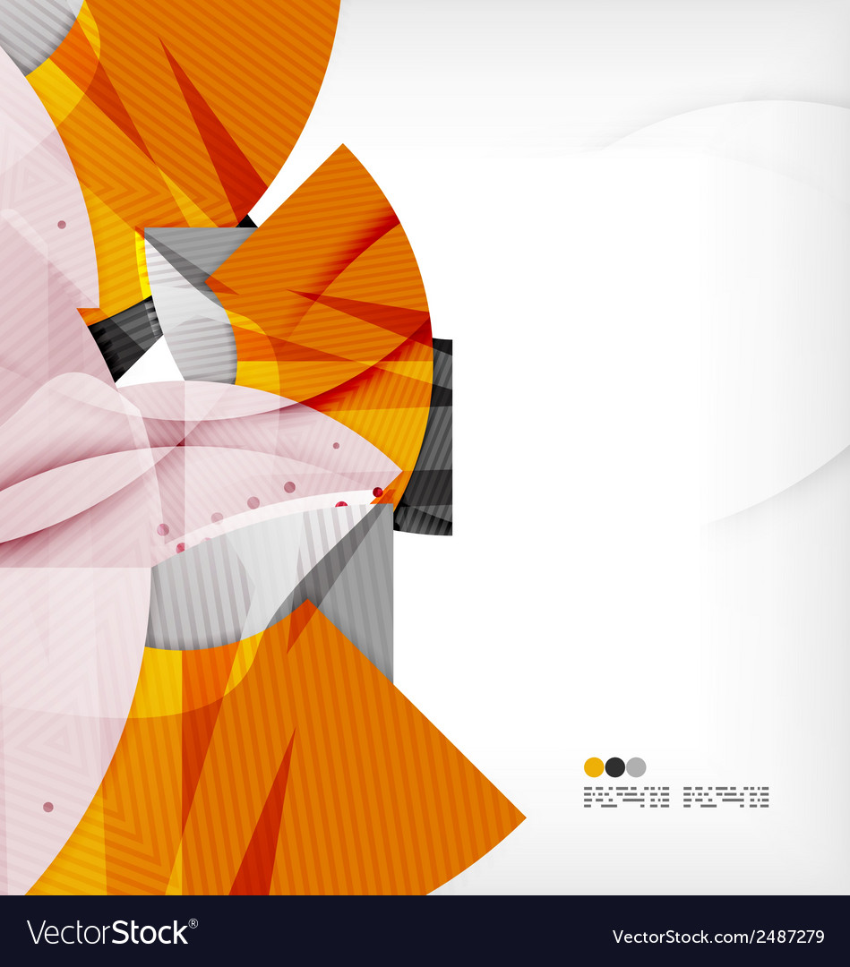 Dynamic Techno Abstract Shape Composition