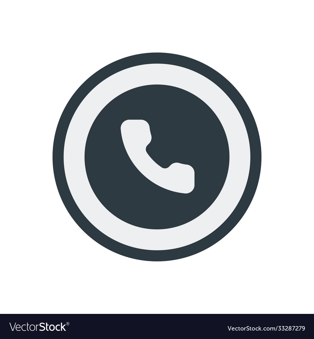 Phone icon in trendy flat style isolated vector image Phone icon in trendy flat style isolated