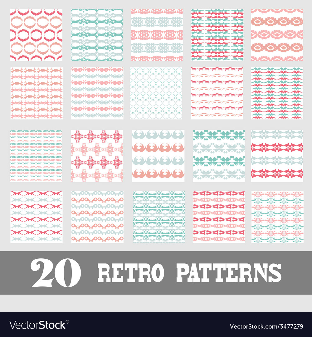 Seamless patterns set