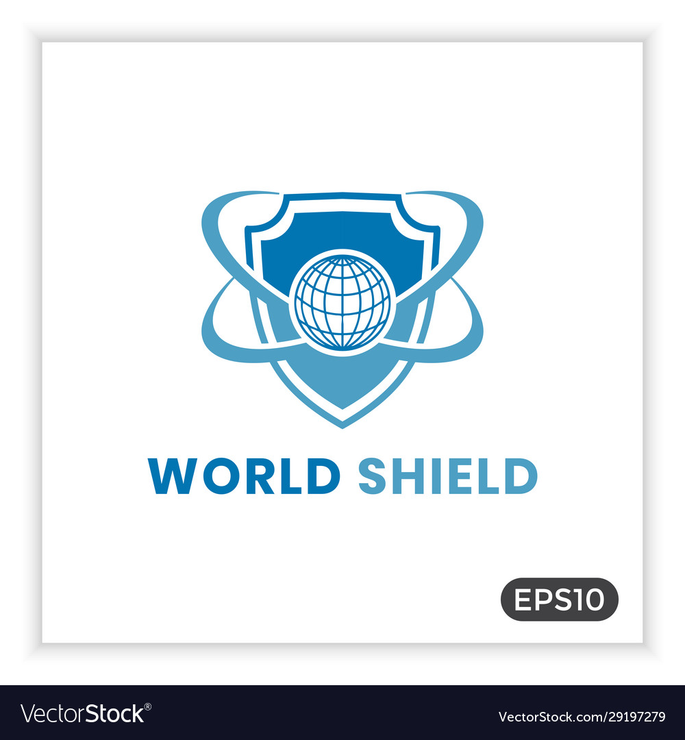 World shield logo can be used for internet