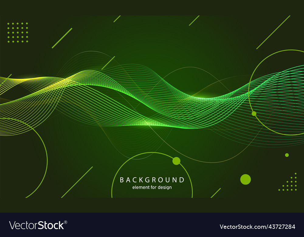 Abstract wave background element for design vector image Abstract wave background element for design