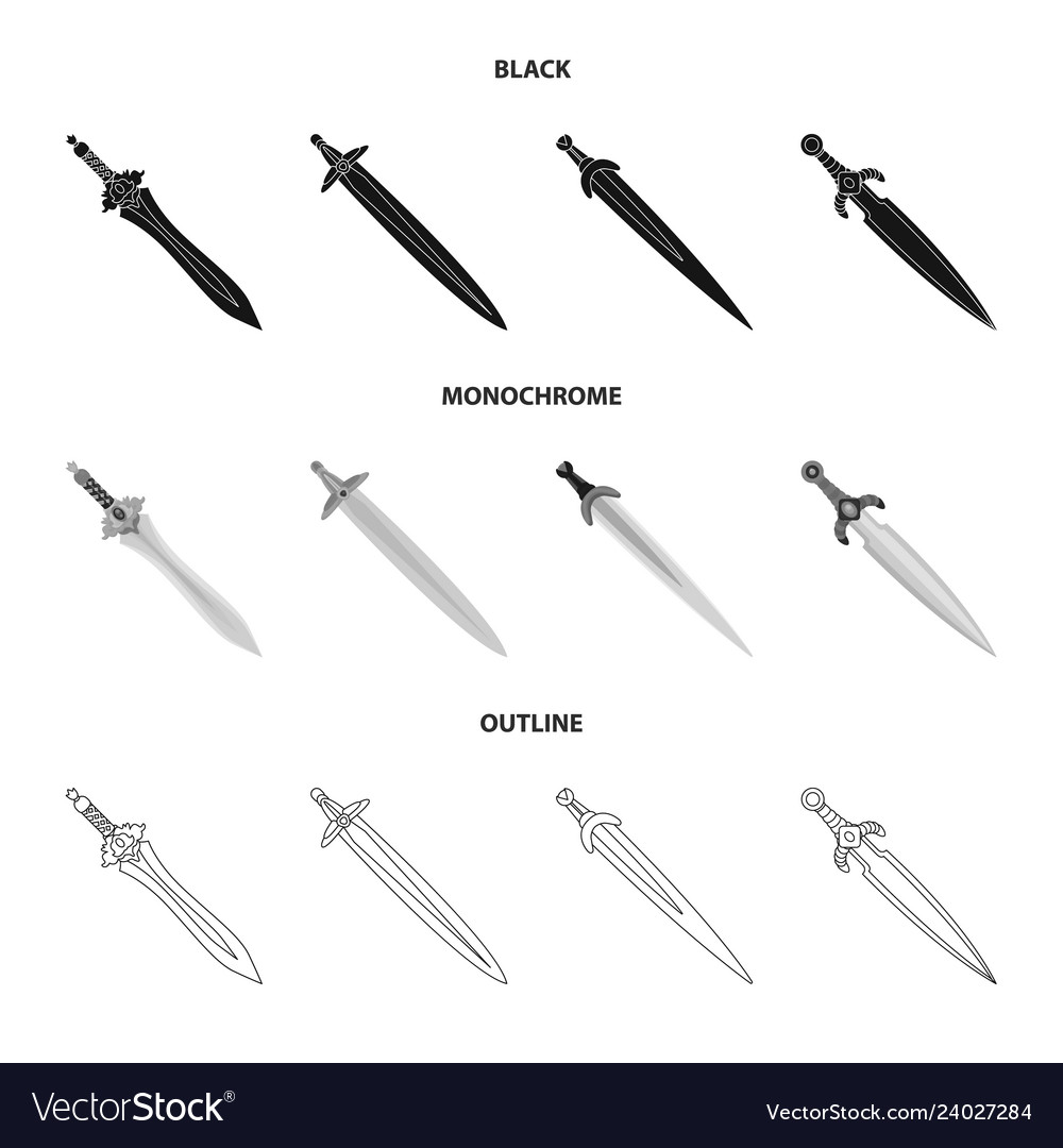 Isolated object of game and armor icon collection vector image Isolated object of game and armor icon collection