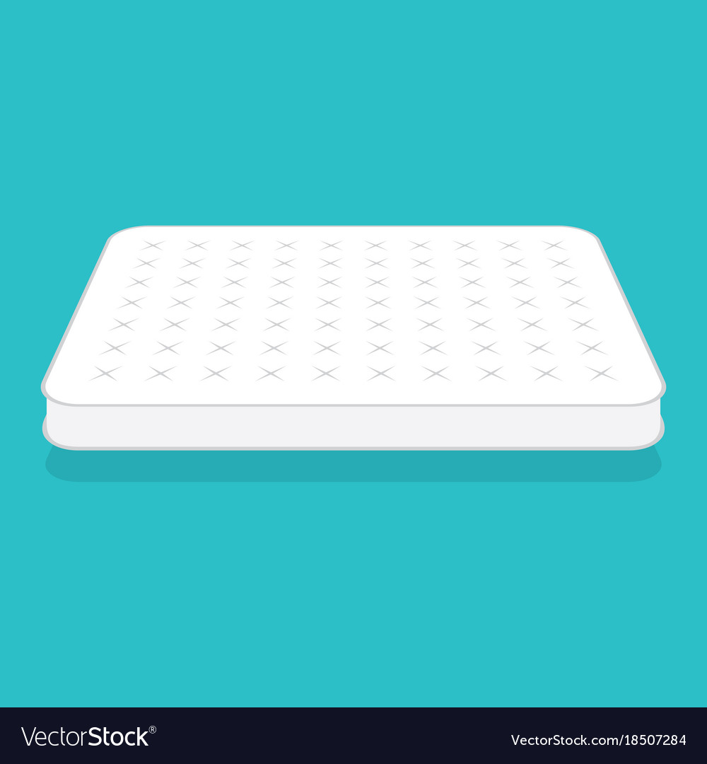 Plain white mattress Royalty Free Vector Image