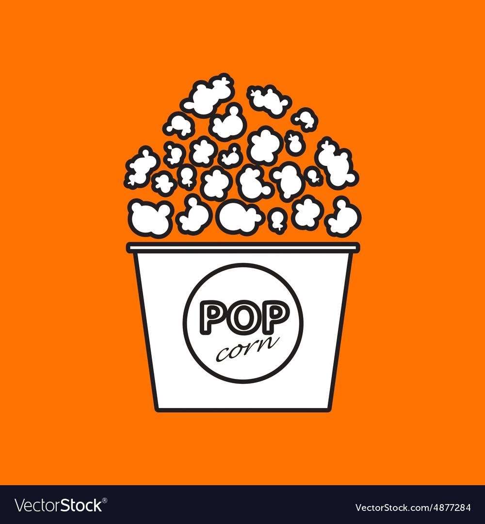 Popcorn icon eps10