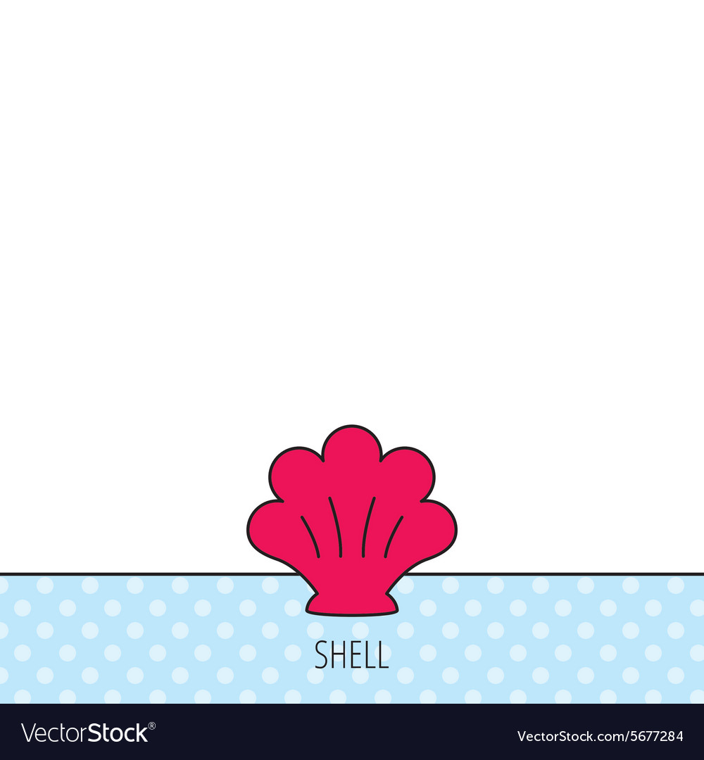 Sea shell icon seashell sign