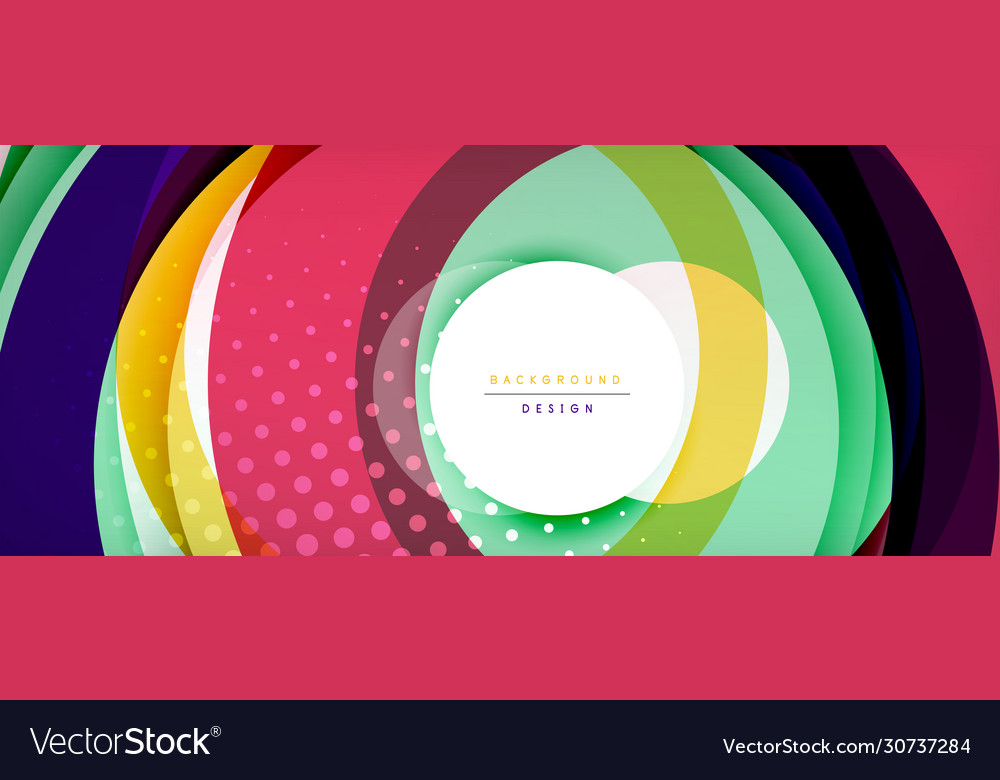 Trendy simple circle abstract background dynamic vector image Trendy simple circle abstract background dynamic