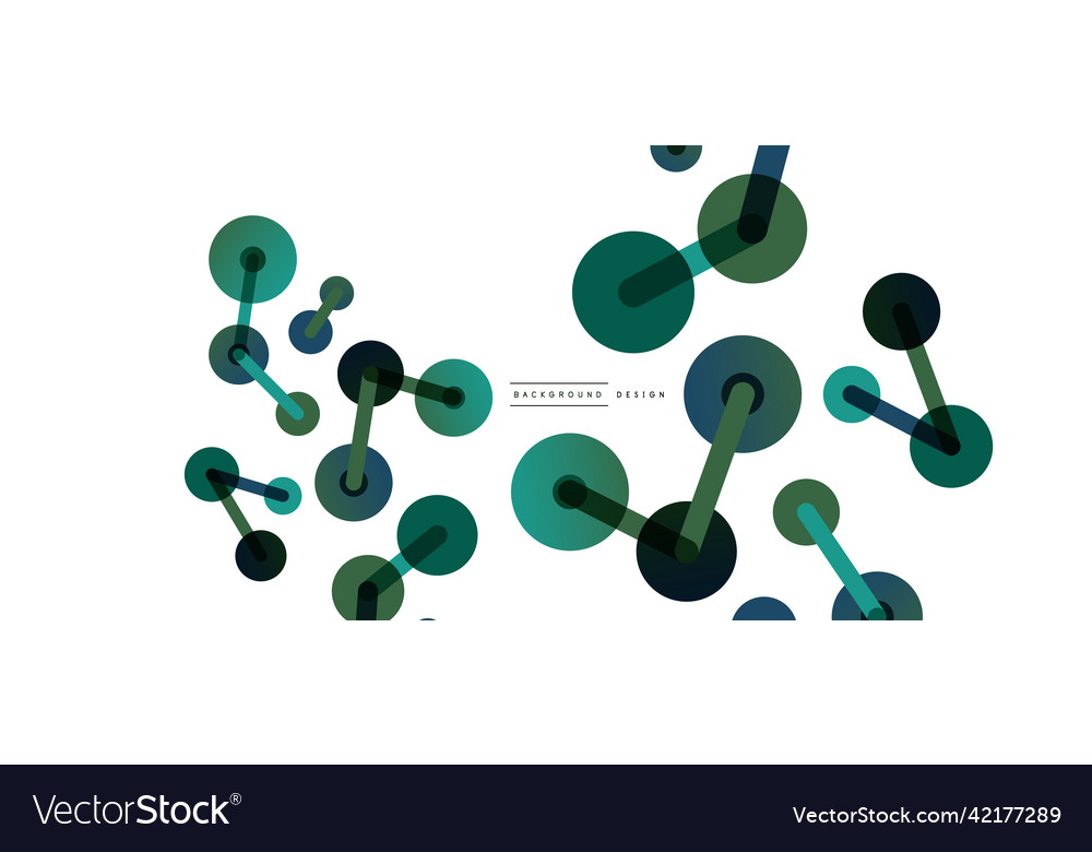 Abstract background round dots connected by lines vector image Abstract background round dots connected by lines