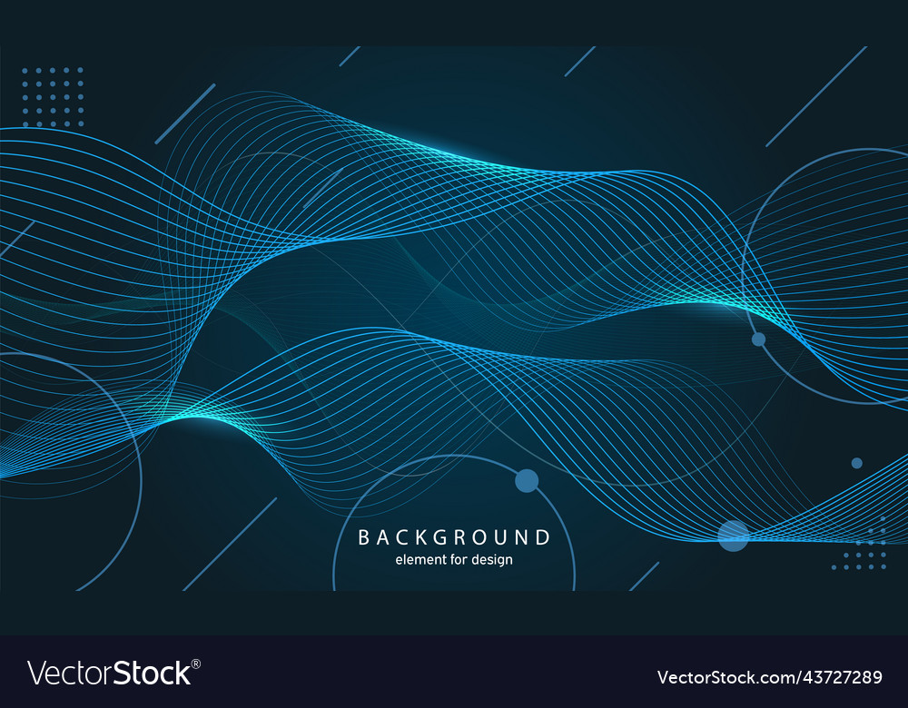 Abstract wave background element for design vector image Abstract wave background element for design