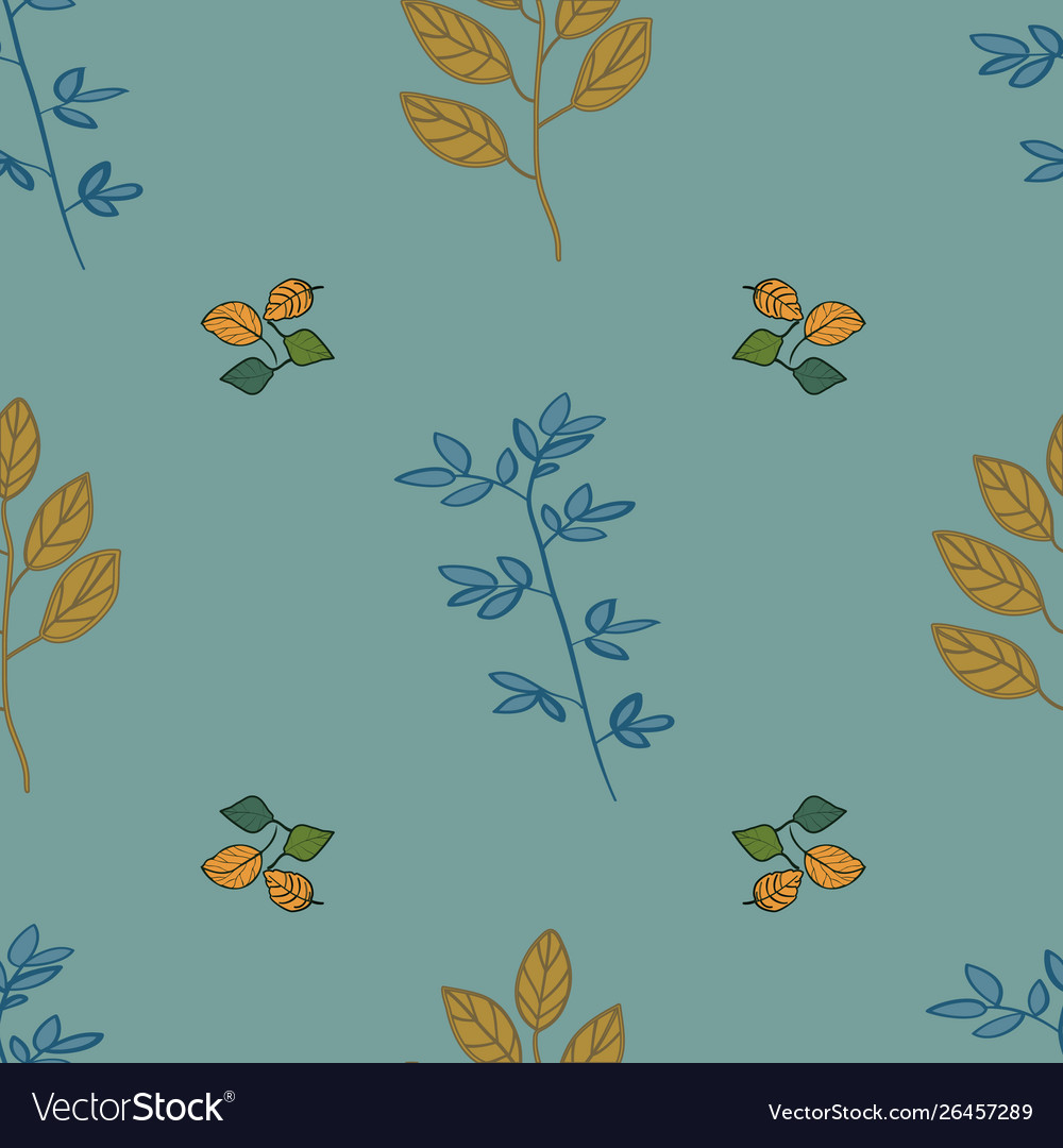 Autumn fall seamless repeat pattern print Vector Image Autumn fall seamless repeat pattern print