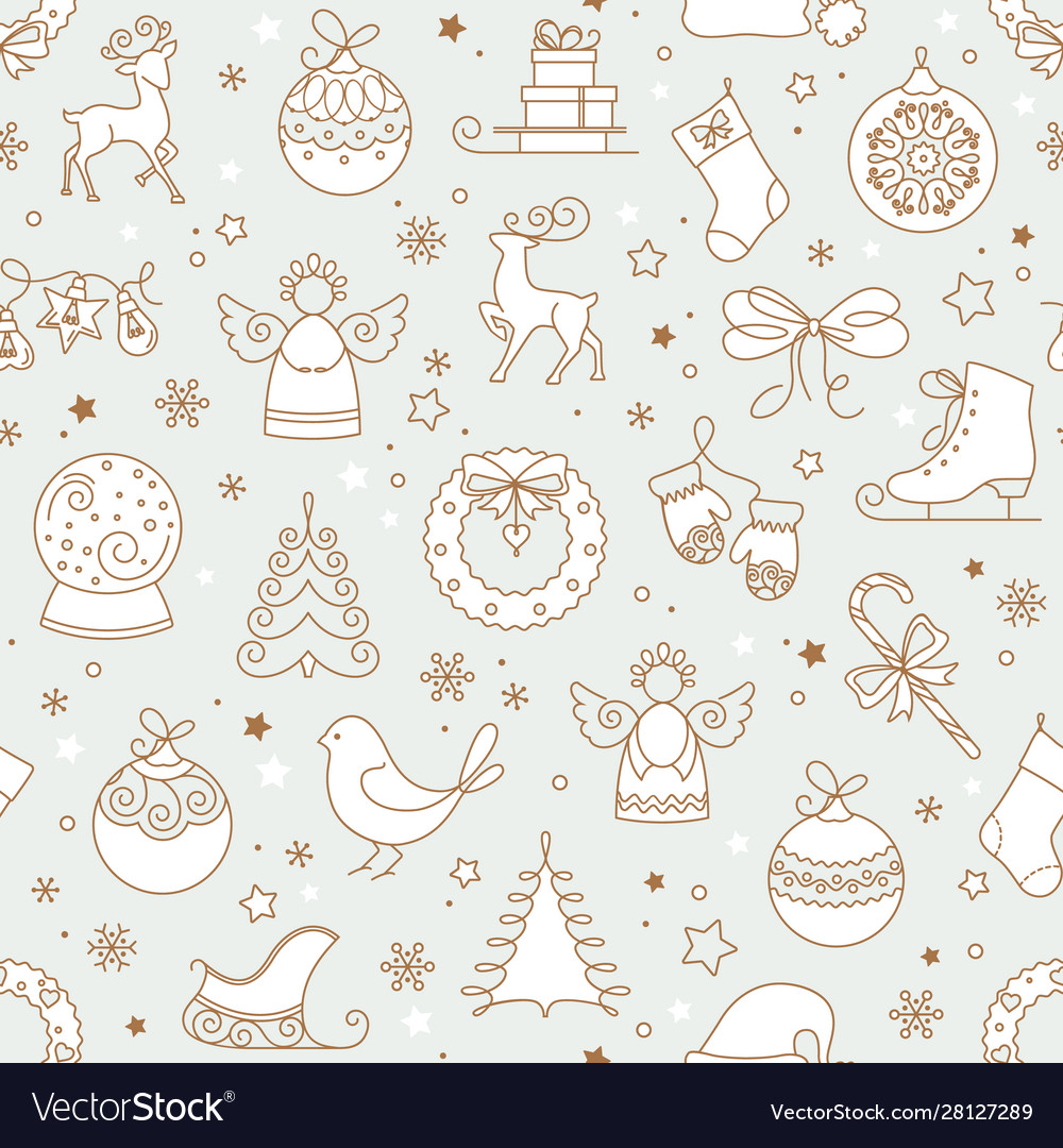 Christmas seamless pattern for print web