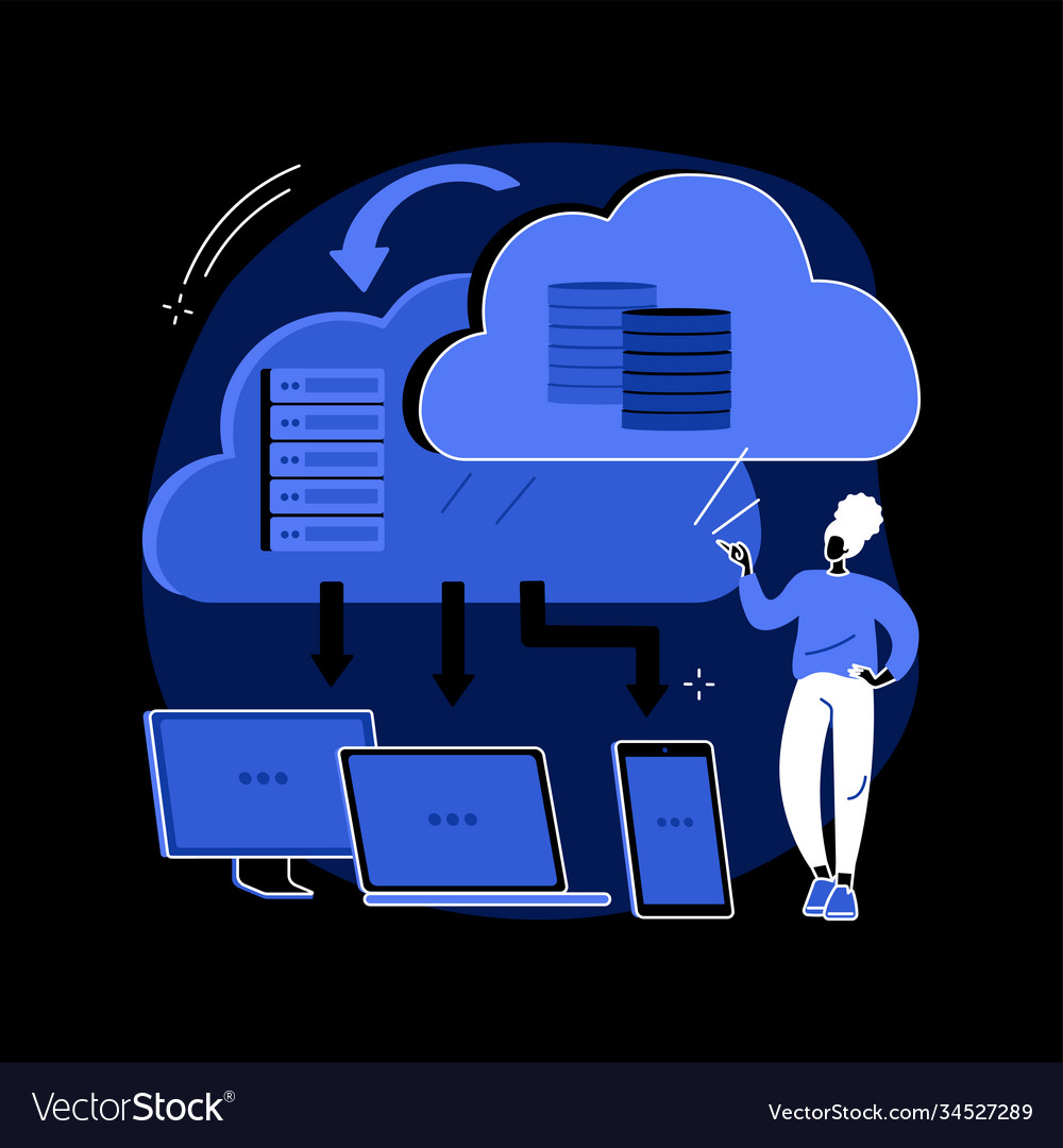Edge computing abstract concept Vector Image Edge computing abstract concept