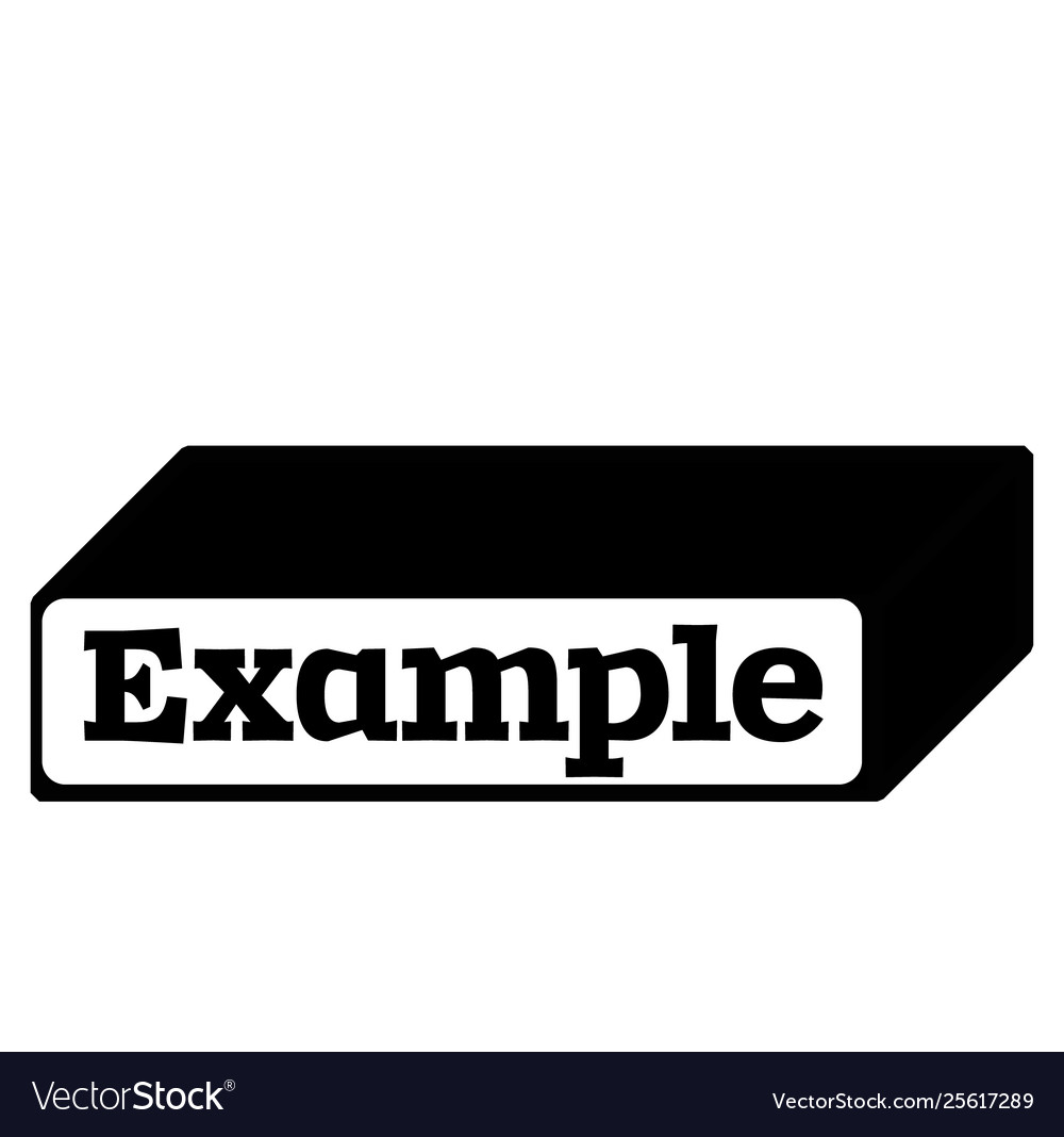 Example stamp on white background