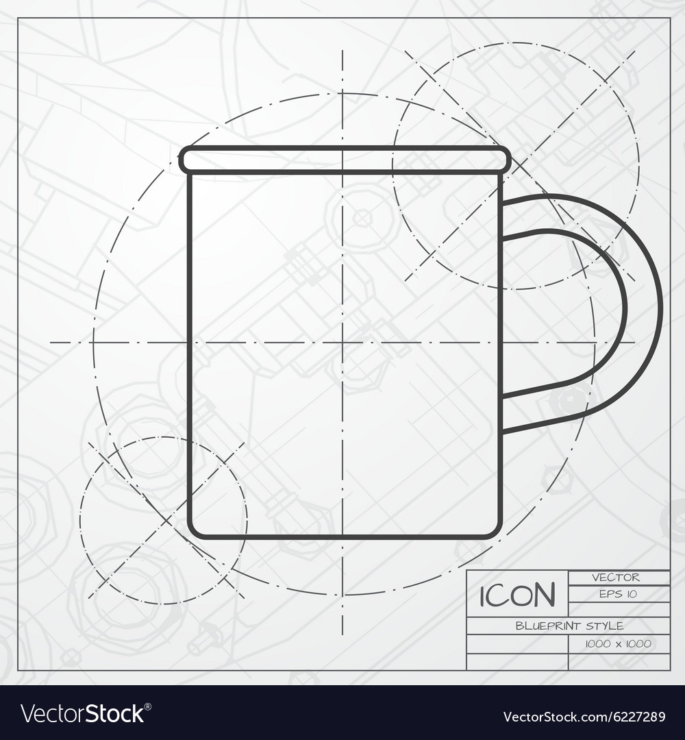 Flat color cups on shelf set