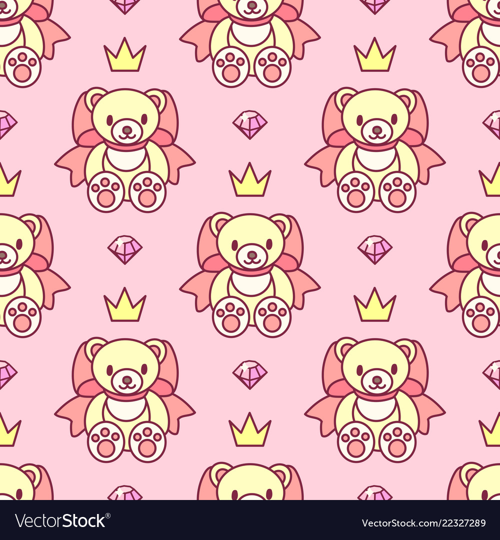 Girlish seamless pattern