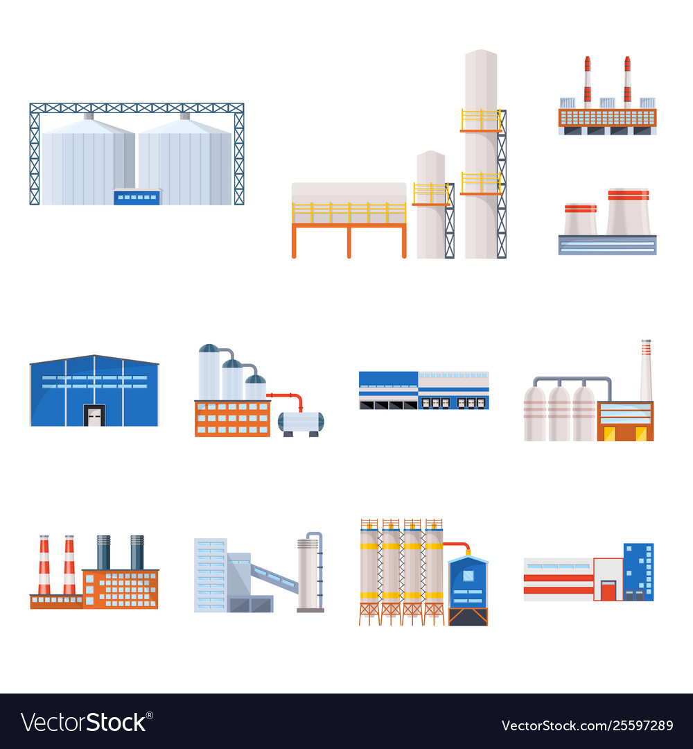 Isolated object industry and building symbol