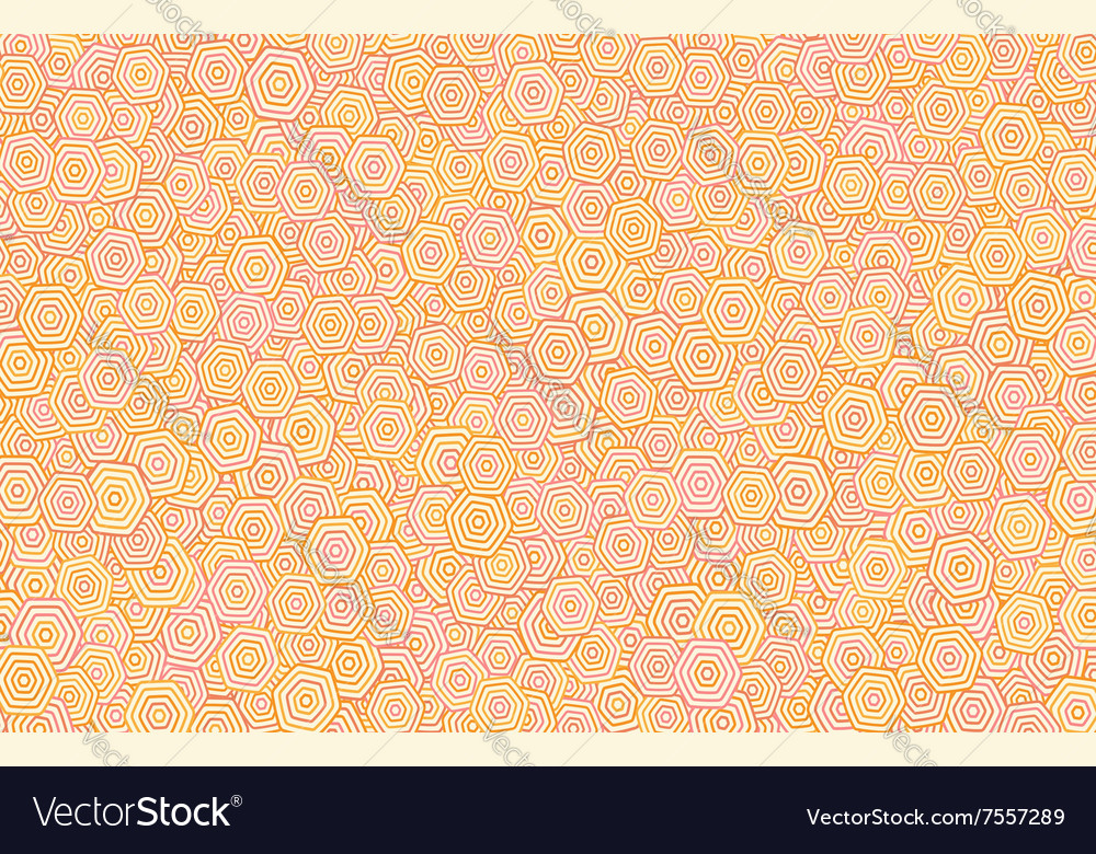 Orange hexagonal pattern background