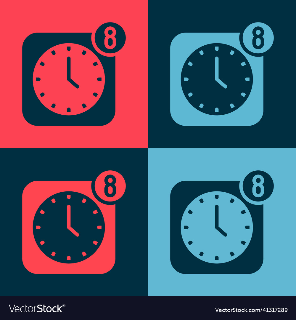 Pop Art Alarm Clock App Smartphone Interface Icon Vector Image