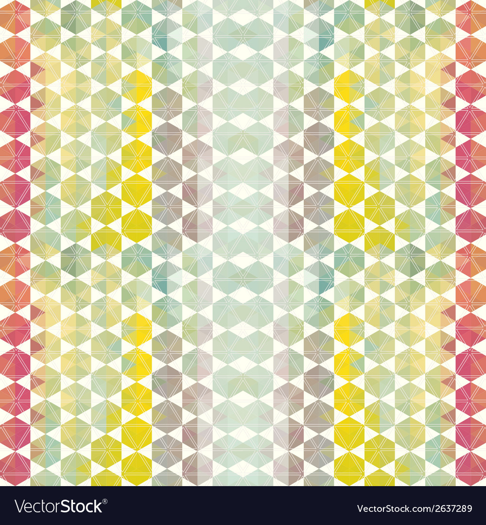 Retro pattern of geometric shapes