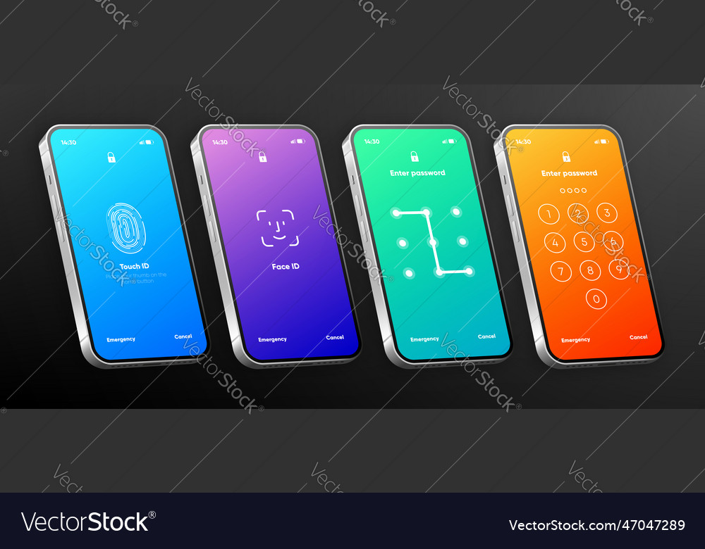 Screen lock authentication password smartphone