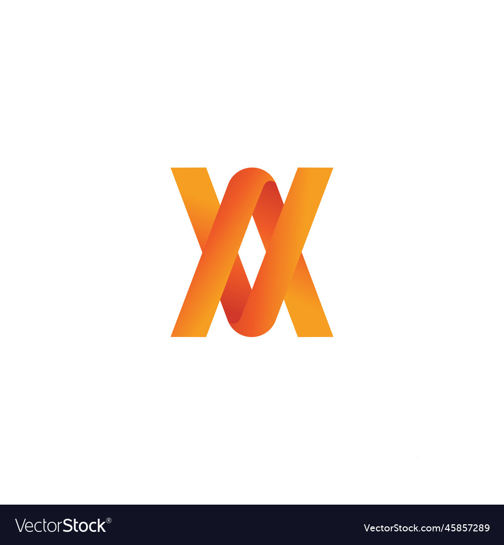 Xk logo template gradient color web design vector image Xk logo template gradient color web design