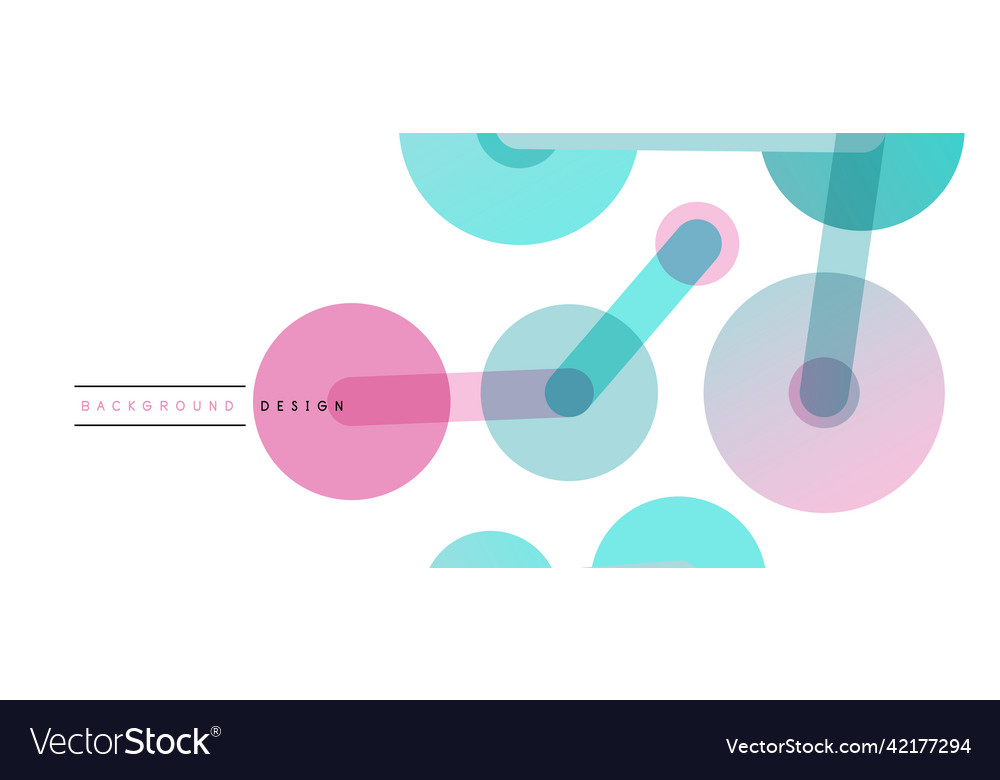 Abstract background round dots connected by lines Vector Image Abstract background round dots connected by lines