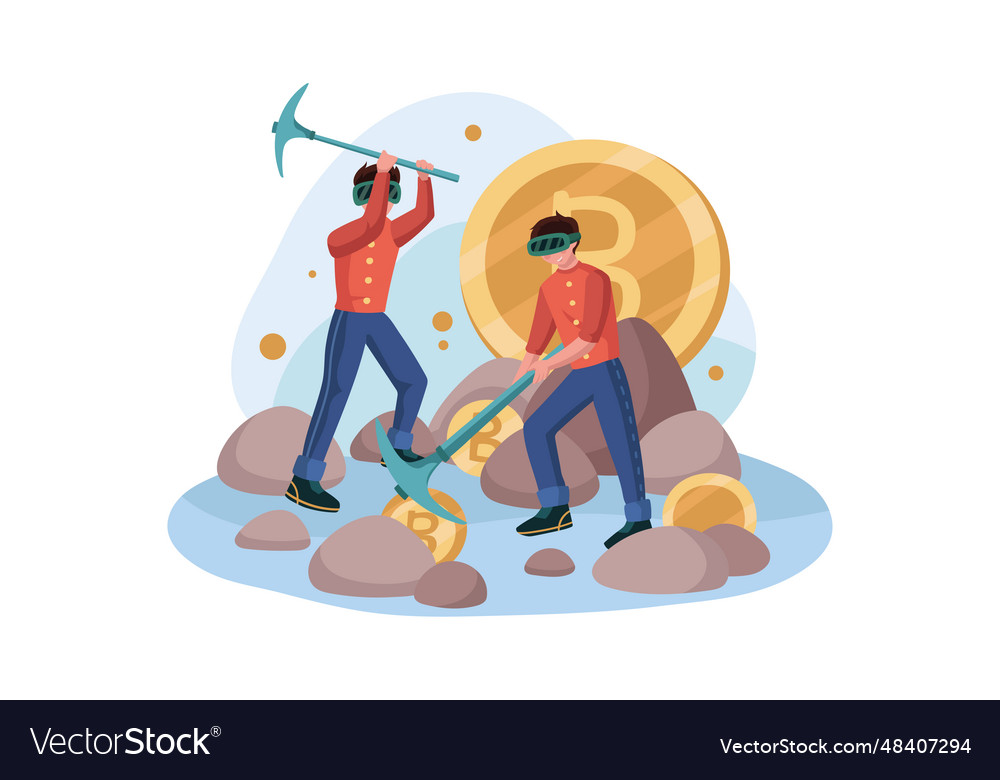 Bitcoin mining using vr