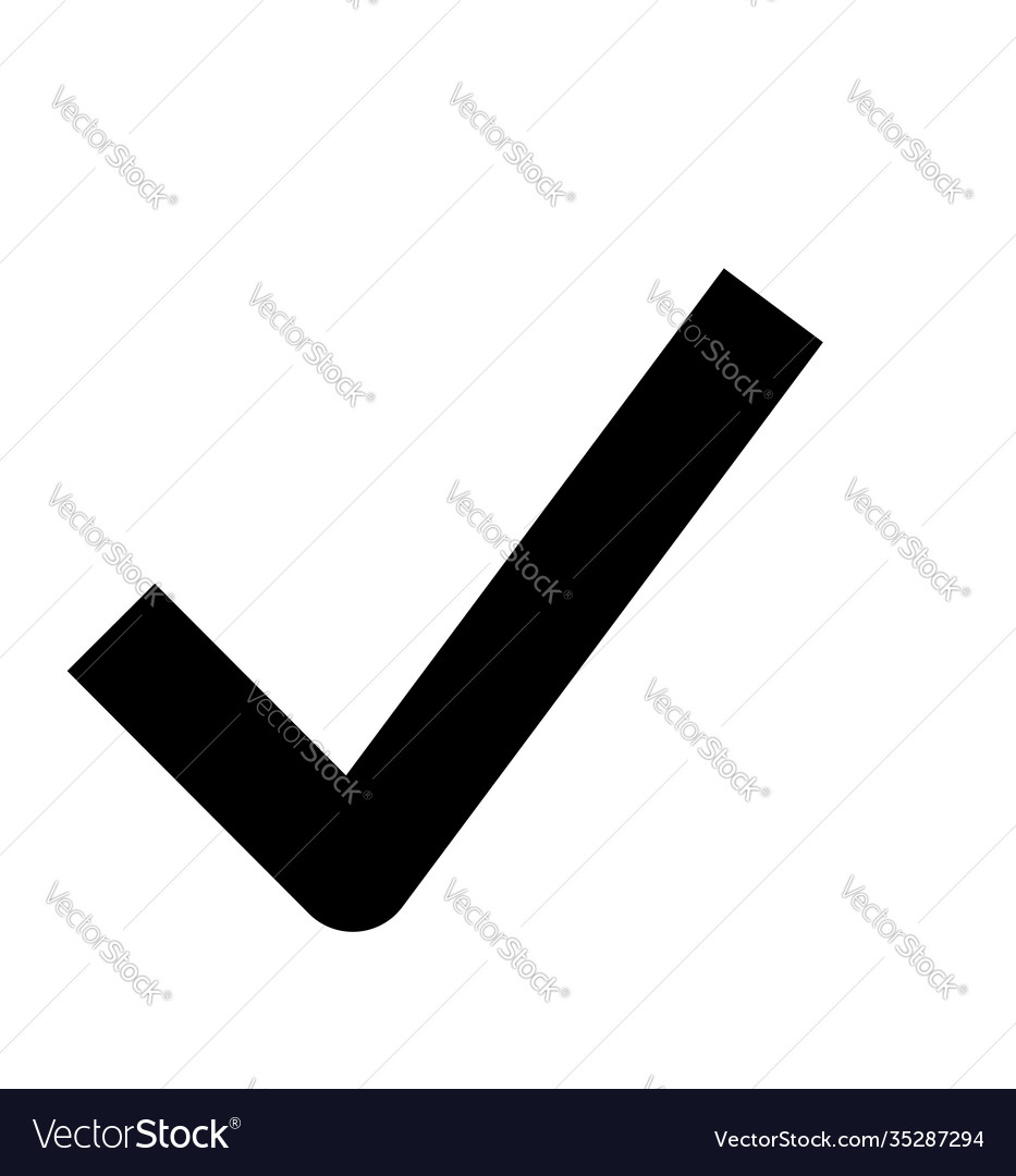Check mark icons flat for web and mobile
