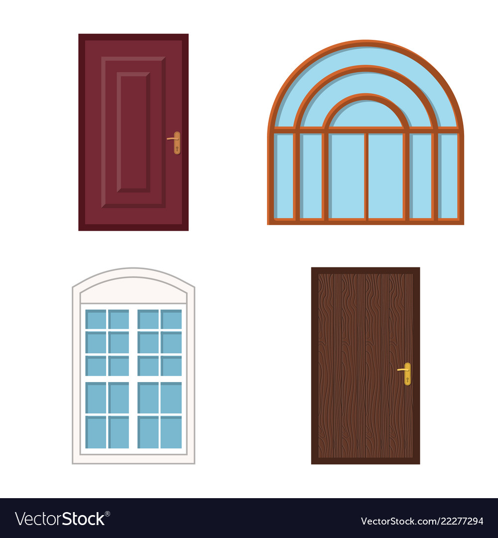 Door and front logo Royalty Free Vector Image - VectorStock