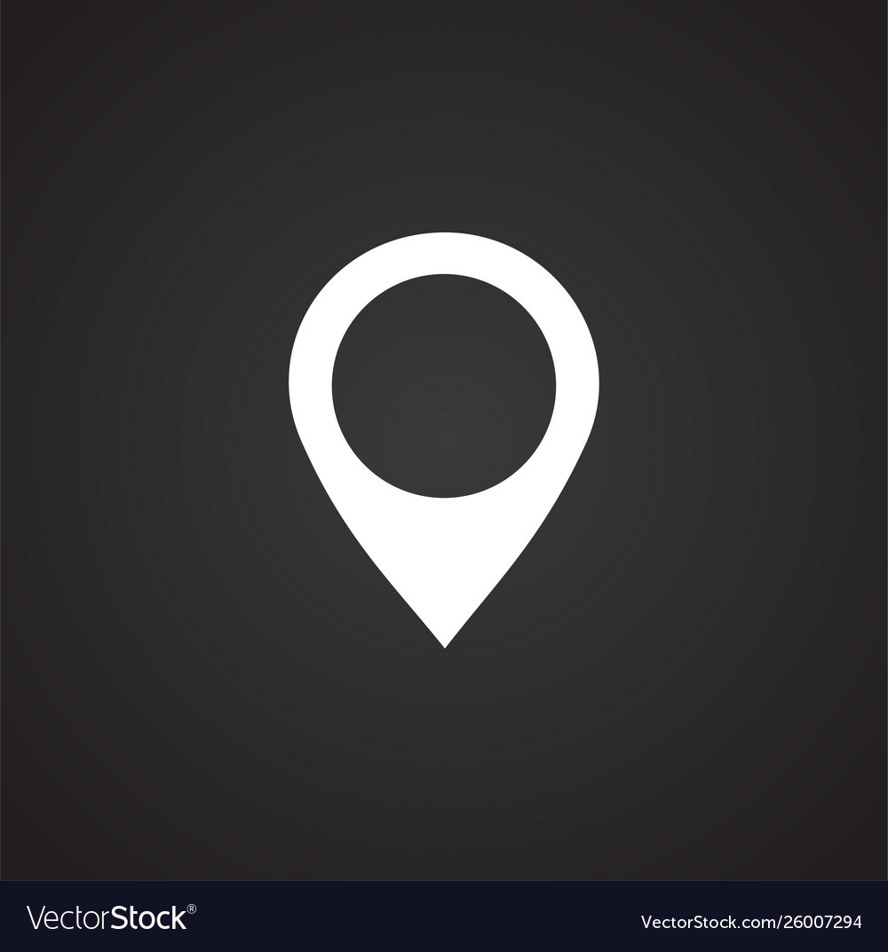 Geolocation related icon on background for graphic Vector Image Geolocation related icon on background for graphic