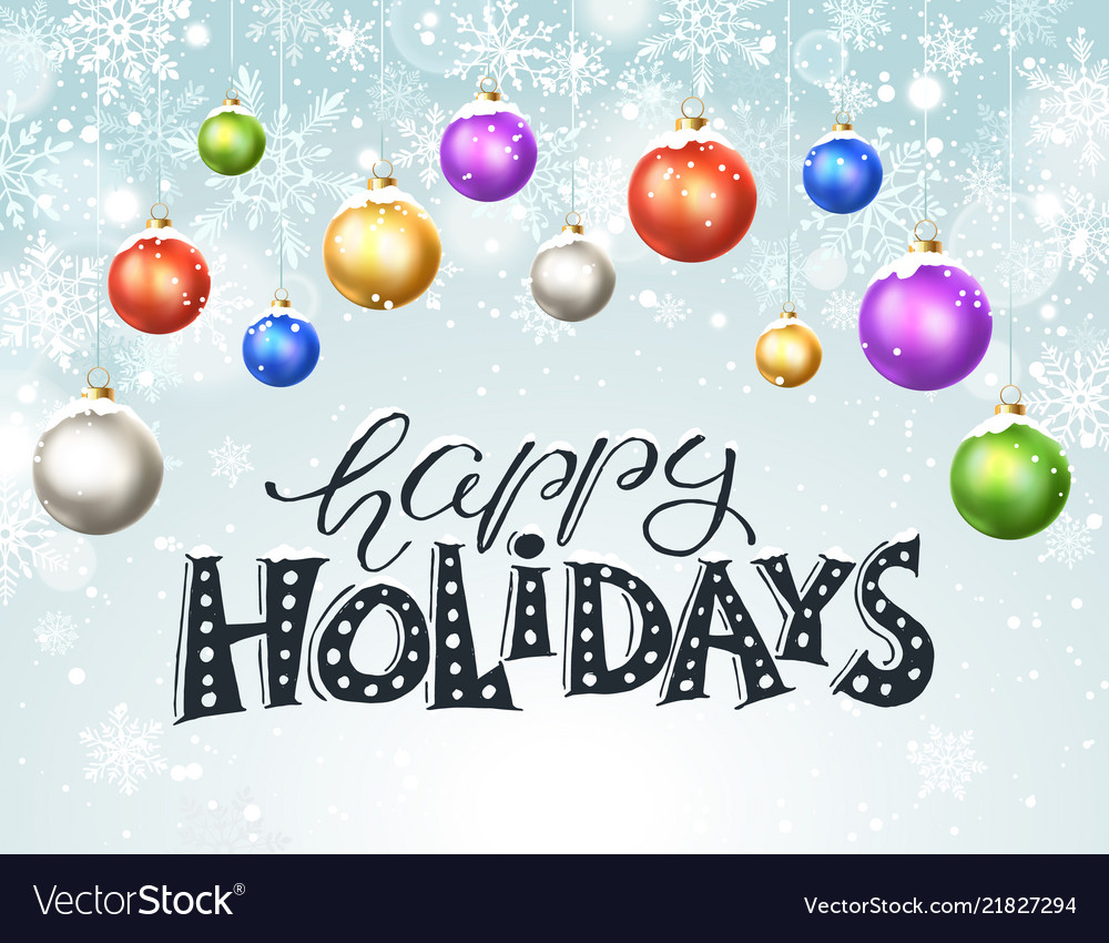 Happy holidays greeting card