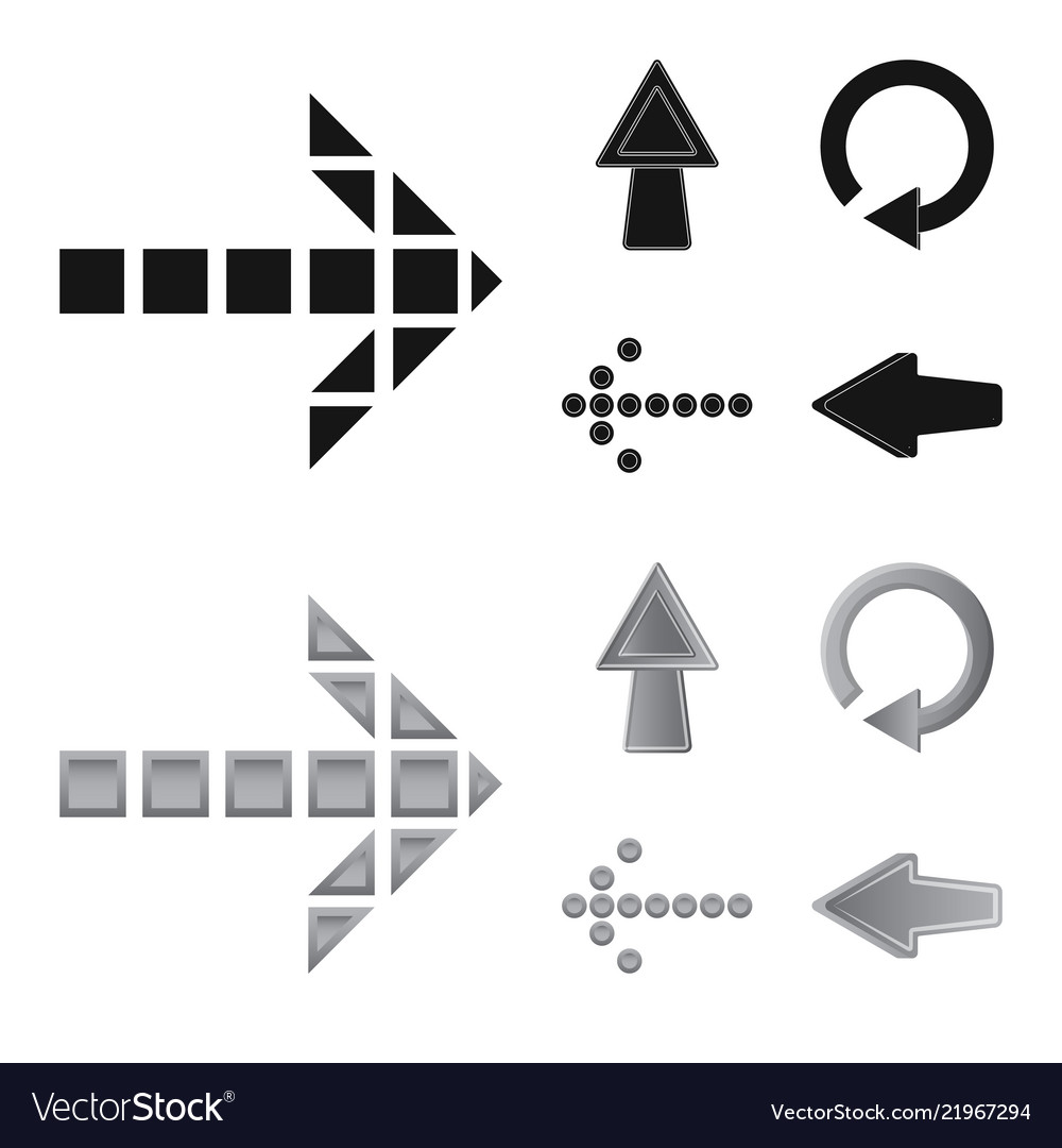 Isoliertes Element- und Pfeilsymbol