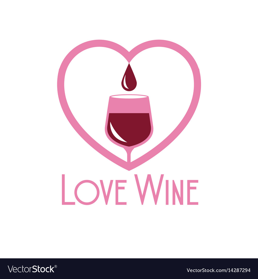 Love Wine Glass Cup Heart Image Royalty Free Vector Image 8450