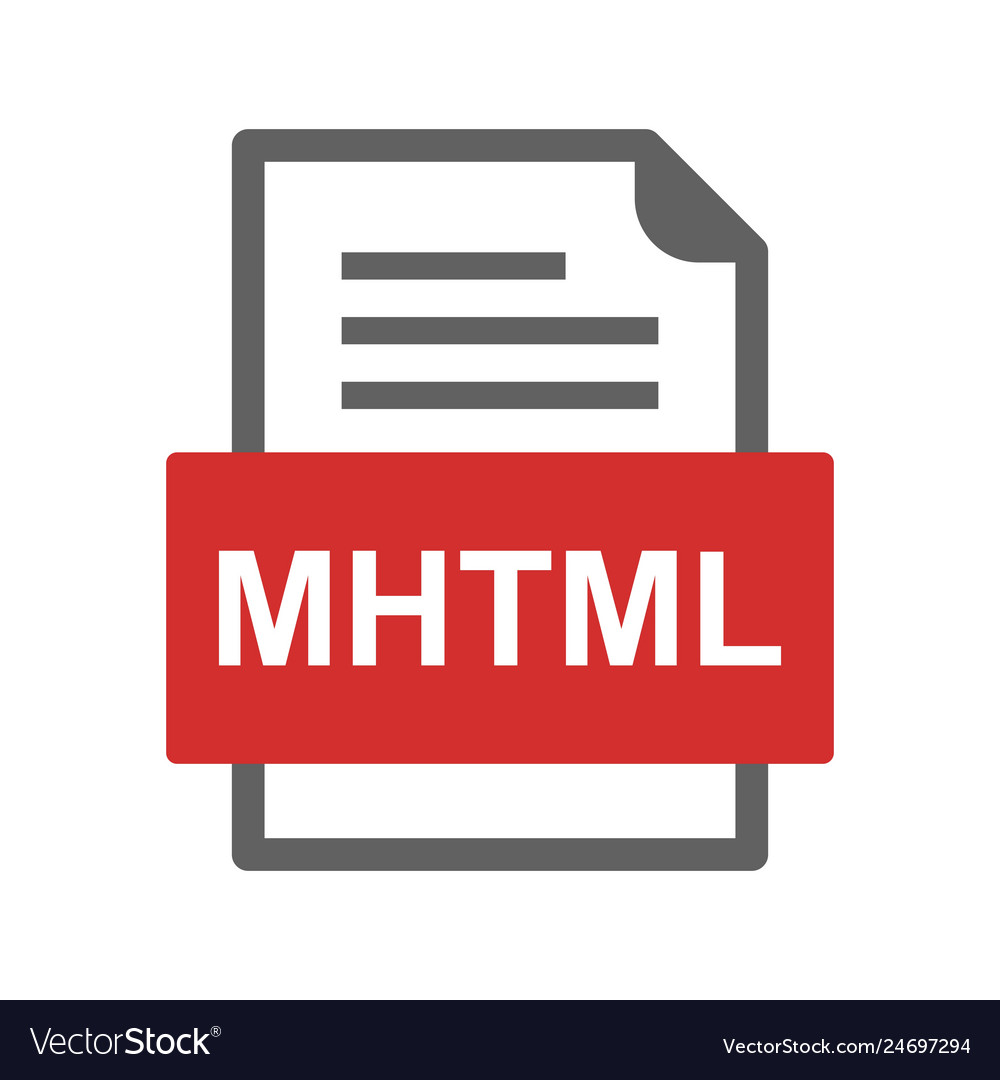 Mhtml file document icon