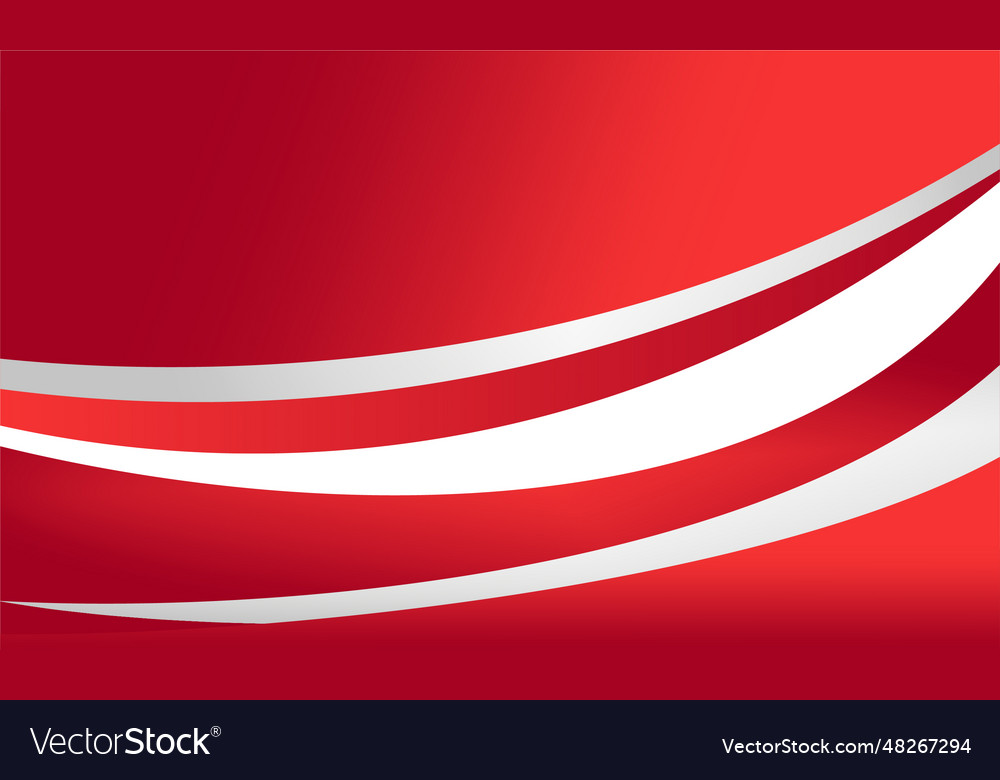 Modern gradient red lined background with curves vector image Modern gradient red lined background with curves