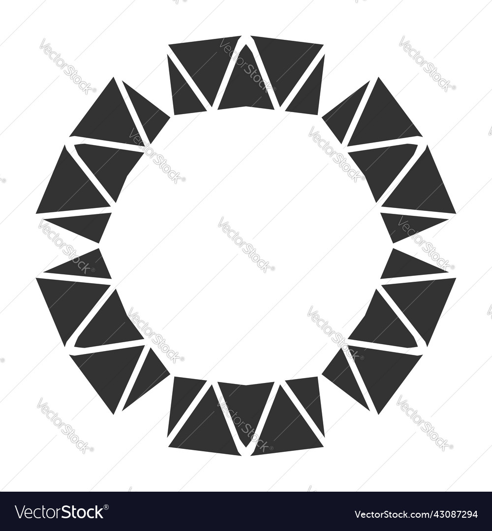 Simple motif mandala shape element circular round Vector Image Simple motif mandala shape element circular round